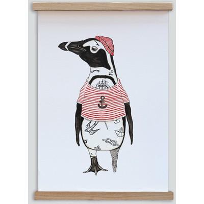 Plakattryk - Pinguin