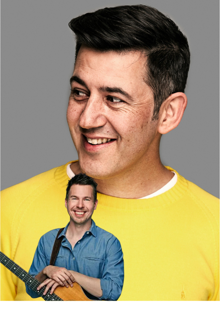 Plakat for Comedy Klubaften med Anders Fjelsted og Dan Andersen.